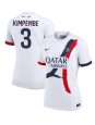 Paris Saint-Germain Presnel Kimpembe #3 Bortedrakt Dame 2024-25 Korte ermer